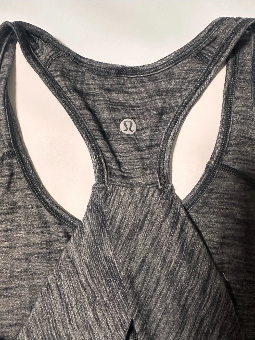 lululemon athletica Dark Heather Gray Cross-Back Tank Top